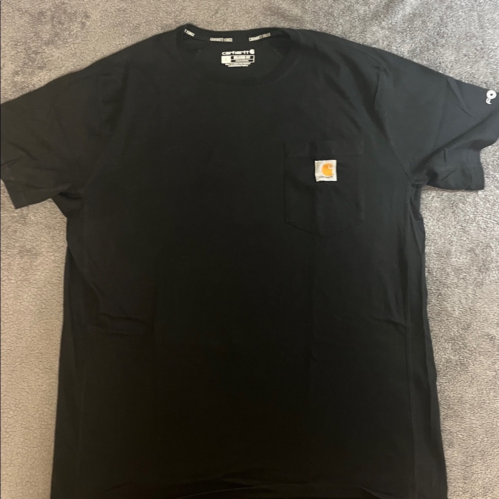 Carhartt Classic Black Tee with Pocket